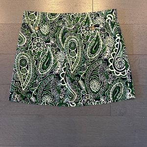 Lilly Pulitzer  paisley corduroy mini skirt